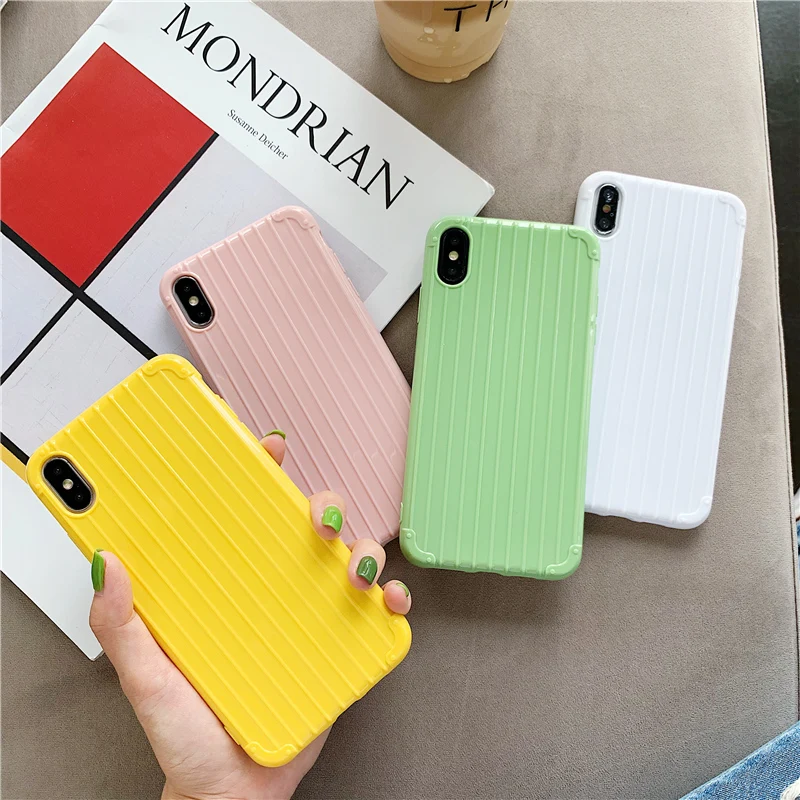 Простой простой чехол для iPhone X Xs Max XR тонкий матовый Мягкий силиконовый накладка