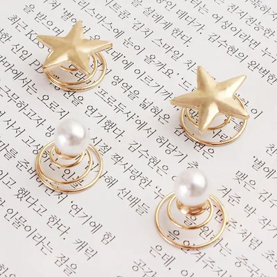 Новинка 5 шт. звезда жемчуг вращающийся шуруп девушка заколка Цветок голова волос