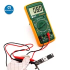 Лучший DT-9205M, Ручной Электронный мультиметр для ремонта телефонов, напряжения постоянного и переменного тока, цифровой мультиметр с ЖК-дисплеем