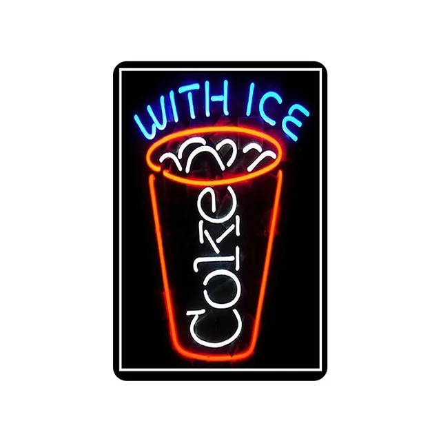 

Colored Billboard/City Night Scene Retro Metal Painting Tin Signs Shabby Chic Tinplate Iron Poster Art Wall Bar Club Home Decor