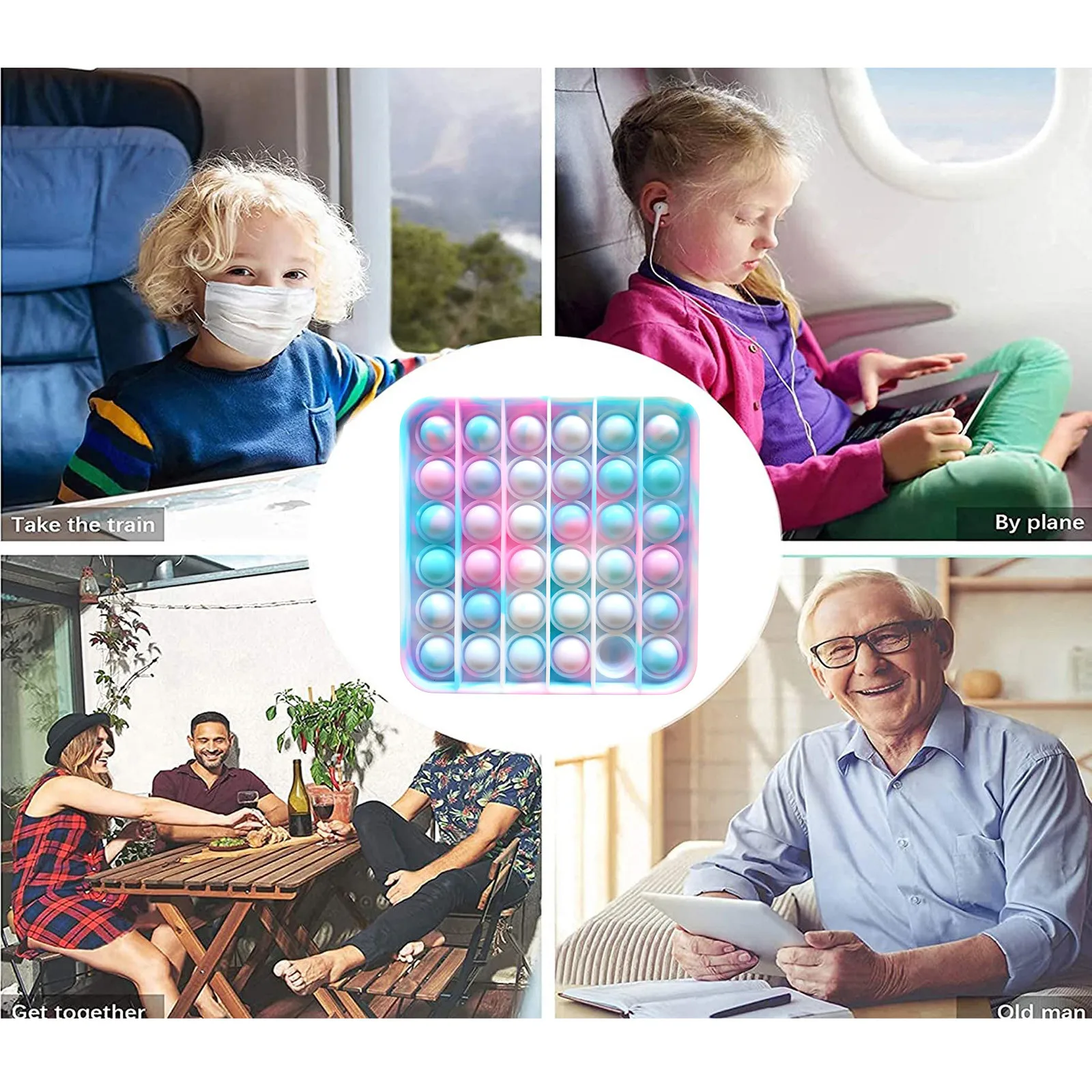 

Tie dye Squeeze Toys Children Adult Push Bubble Pop Gadgets Sensory Toys Early Educational Toys Squishy Fidget Toys Antistress