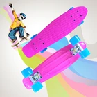 22 дюймовый профессиональный скейтборды с вертикальной загрузкой 100 кг один-warp четырёхколёсный вагончик с Скейтборд Доска в виде банана для спорта на открытом воздухе, для девочек и мальчиков