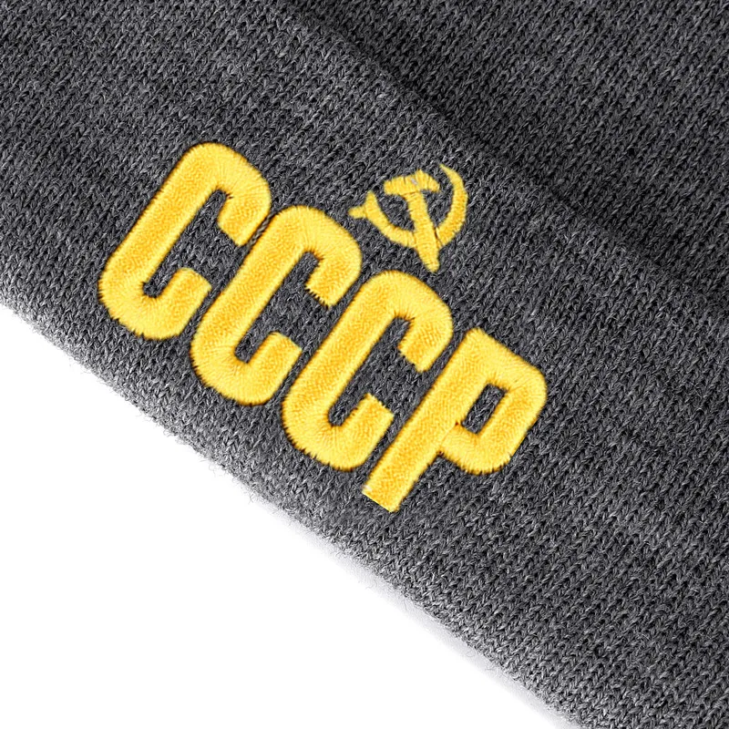 Новая повседневная зимняя шапка CCCP с 3D золотой вышивкой для мужчин и женщин