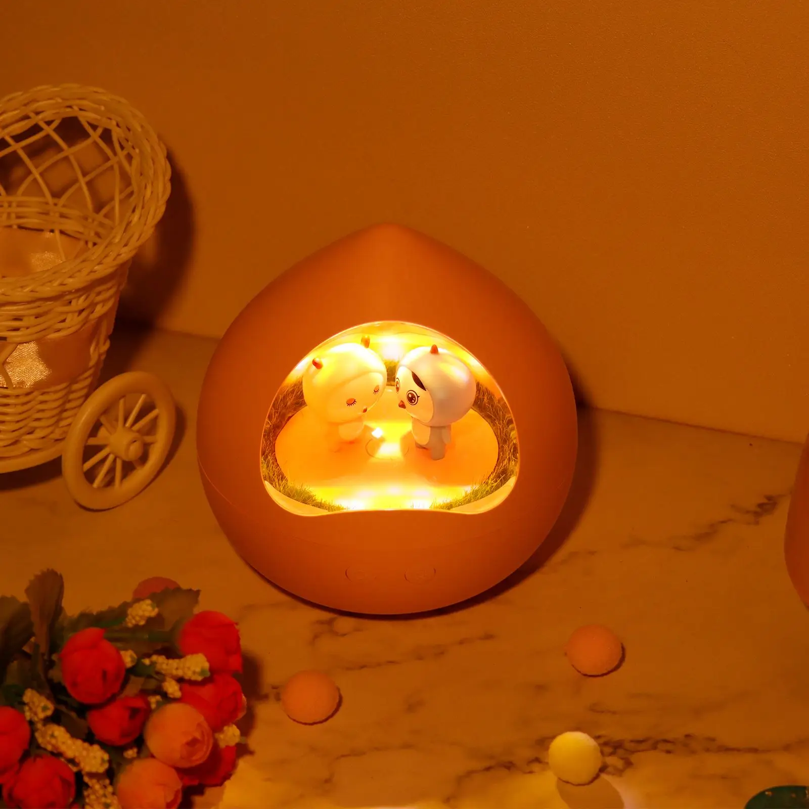 

Rotatable Kids Night Lights Music Player Lamp Eye-caring Home Children Soft Light Speaker Night Light Kid Room Pink Night Light