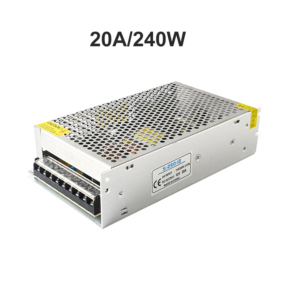 DIDIHOU DC 12V светильник ing трансформаторы импульсный источник питания Модуль Драйвер адаптер светодиодные ленты светильник - Цвет: 12V 20A