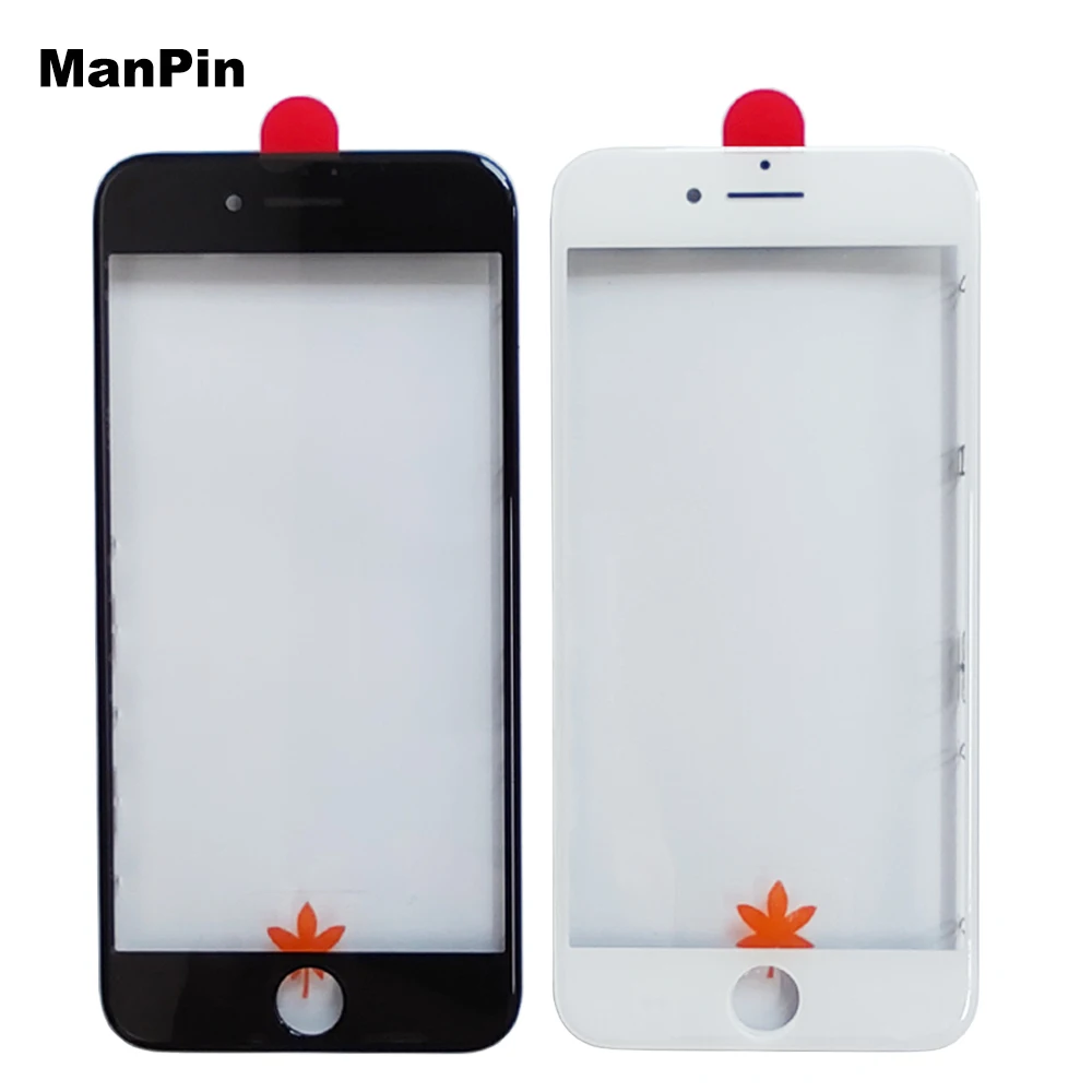 

10 шт. AAA 3 в 1 стекло с рамкой OCA для iPhone 8 Plus 7 7P 6s 6splus 6G ЖК-экран дисплей внешняя панель запасные части для ремонта