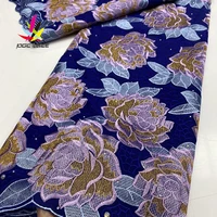 swiss voile lace fabric austria black embroidery style popular african french nigeria high quality best selling aso ebi dress
