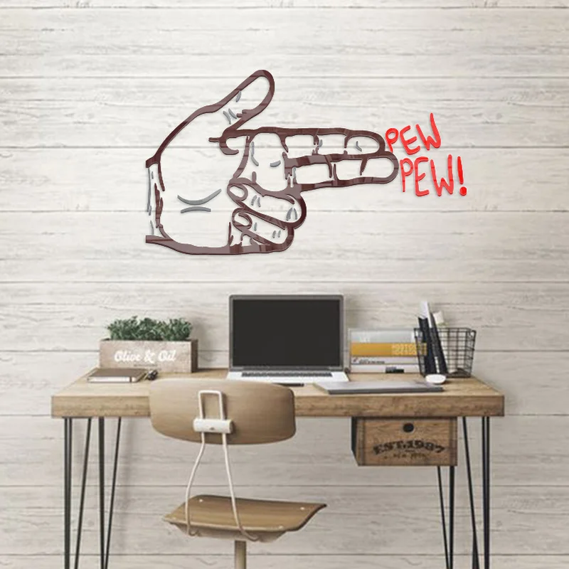 Фото WS43 Ins northern wind fingers pistol 3 d acrylic solid wall stick Korea contracted interesting metope clothing pictures Дом и сад WS43 Ins northern wind fingers pistol 3 d acrylic solid wall stick Korea contracted interesting metope clothing pictures Дом и сад