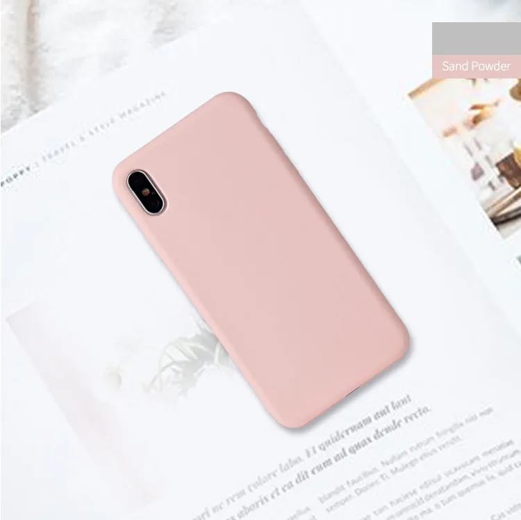 Однотонный силиконовый чехол для iPhone XS 11 Pro Max XR XS Max X 6 6S 7 8 Plus, мягкий ТПУ чехол USLION, карамельный цвет, чехол для телефона