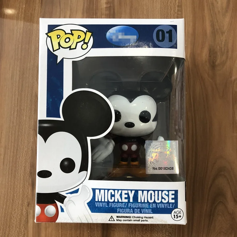 Официальный Funko поп Микки Маус#01 качающаяся голова Виниловая фигурка Коллекционная модель игрушки с оригинальной коробкой