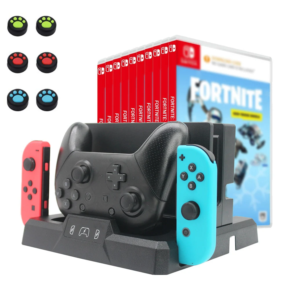 

Вертикальная подставка для консоли Nintendo, держатель для хранения, контроллер NS Switch Pro, зарядное устройство Joycon