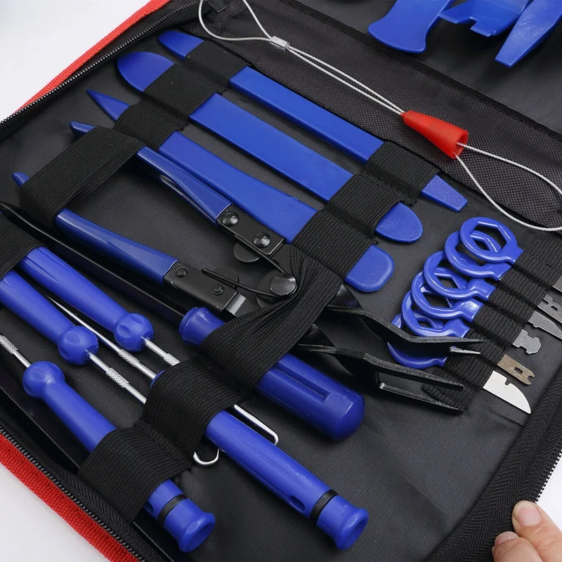 

Car Trim Removal Tool Kit Auto Pry Door Panel Dash Radio Fastener Tools Set 40Pc