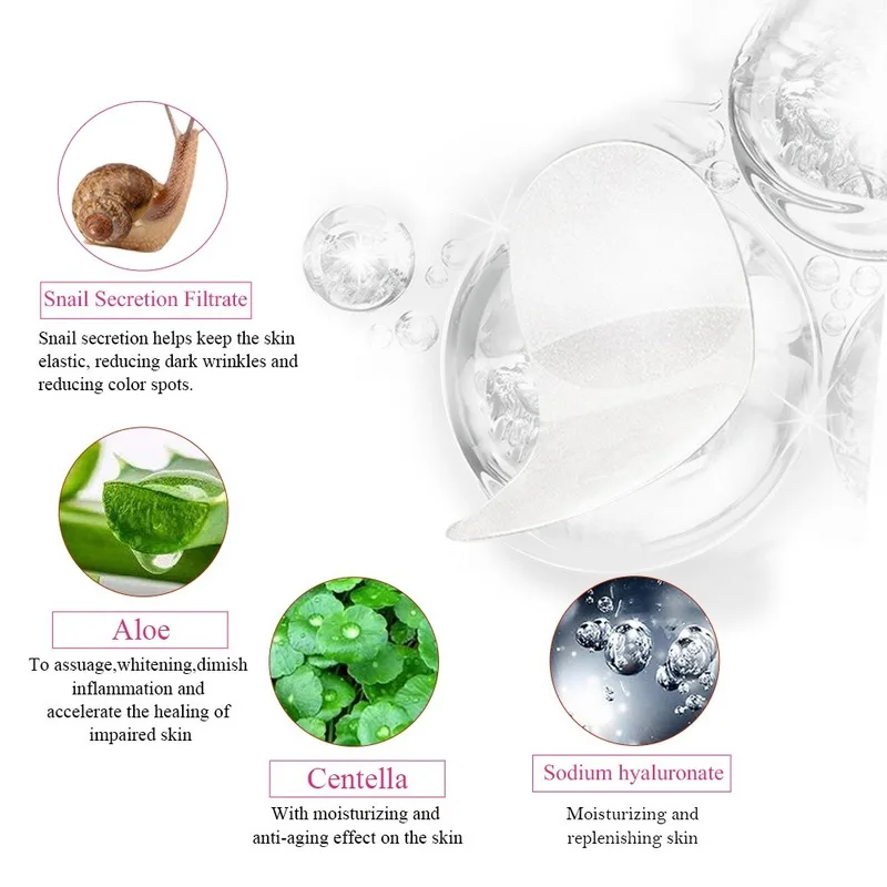 С улиточным коллагеном маска для глаз с гиалуроновой кислотой патчи Сыворотки