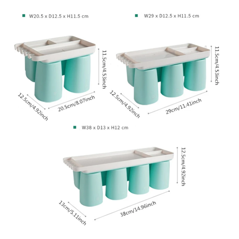 Bathroom Toothbrush Holder Multifunction High Capacity Place Toothpaste Accessories Convenient Dispenser | Дом и сад