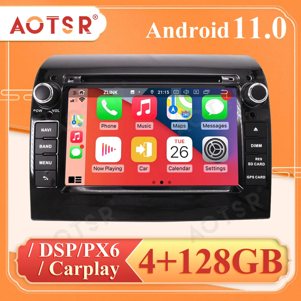 

Android 11 4+128GB 1din 2din Car Radio Autoradio Touch Screen GPS Navigation Multimedia For 2006-2018 Fiat Ducato Jumper Boxer