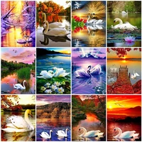 royal secret diamond painting full squareround swans embroidery animal mosaic sale pictures of rhinestones art home decoration