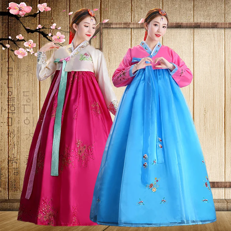 

Customized Korean Clothing Dae Jang Geum Women's Hanbok Improved Korean Court Costumes Folk Dance Costumes for Adults