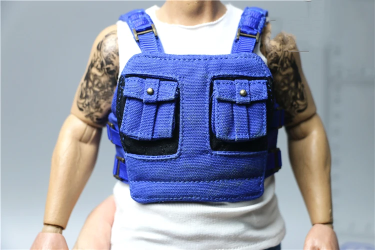 

D7TOYS 1/6 Dark Super Uncle Mario D7001 Functional Wind Workwear Vest Model fit 12-inch Fat Muscle Body HT Soldier Doll