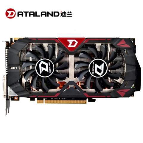 Видеокарта DATALAND R9 370X, 4 гб, GPU для AMD Radeon R9370X, видеокарта 1080 МГц, GDDR5, бит, окарта на 4 пользователя в пк
