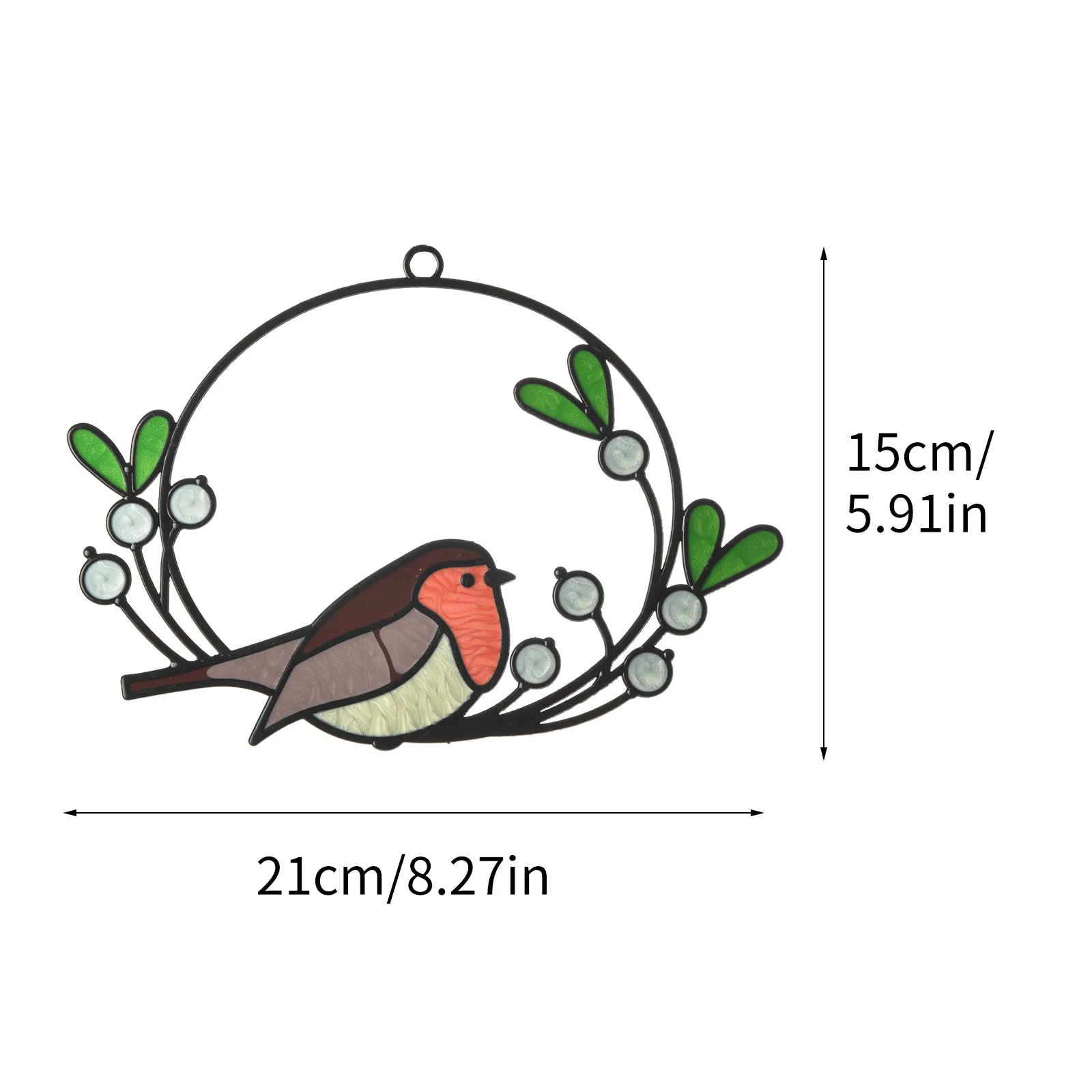 

New Decoration Garden Crafts Double Side Oil Dripping Alloy Bird Pendant Decoration decoracion salon casa