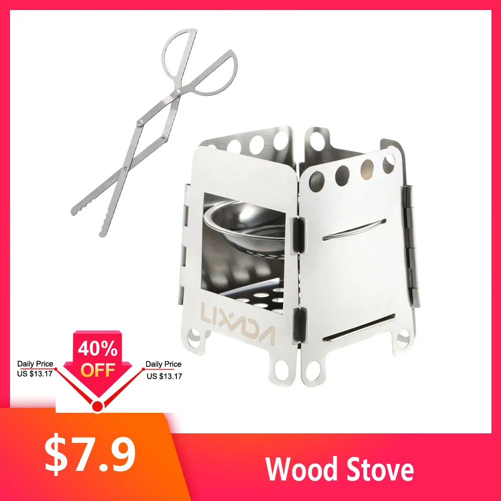 Lixada портативная туристическая плита легкая складная деревянная карманная