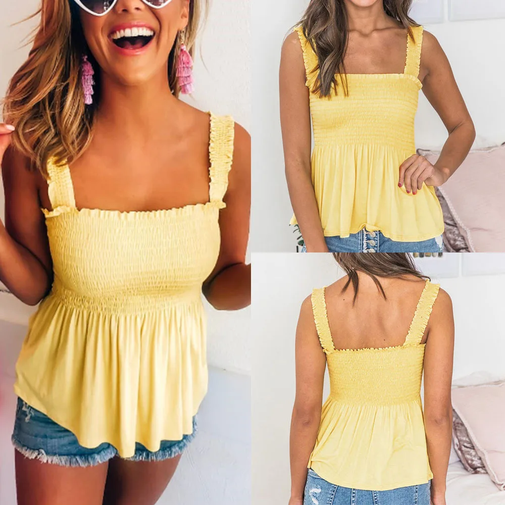 2019 Новое поступление сексуальные топы с открытыми плечами для женщин Желтые