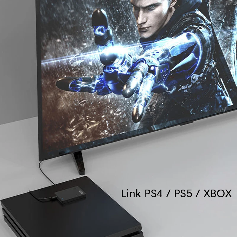 Внешний жесткий диск USB 500 на ТБ портативный совместим с/Xbox 360/PS4/Mac/Tablet/PC