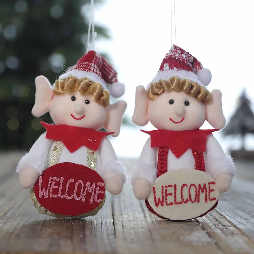 Рождество Санта Клаус снеговик лося украшения для кукол милый эльф девушка