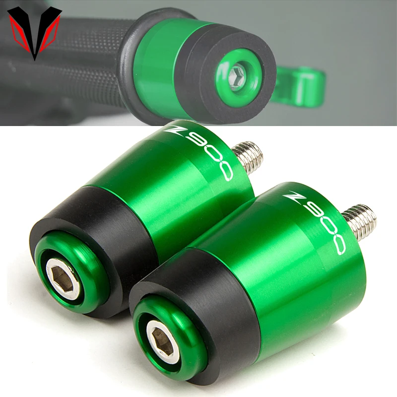 

For KAWASAKI Z900 2018 z 900 2017 2019 2020 CNC Motorcycle Accessories Handlebar Ends Handle Bar Grips Slider With Z900 LOGO