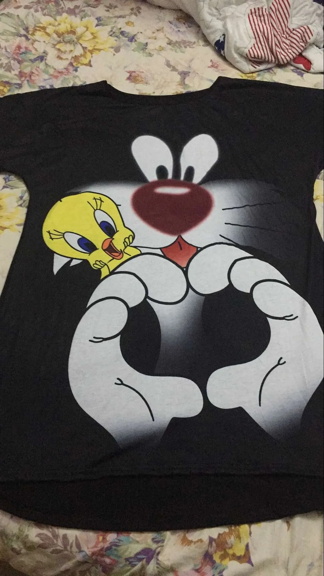 Женское свободное хлопковое Повседневное платье с принтом из мультфильма