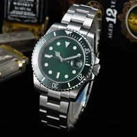 mens watches mechanical automatic ceramic bezel 40mm sapphire glass chinese automatic movement hand clock for man