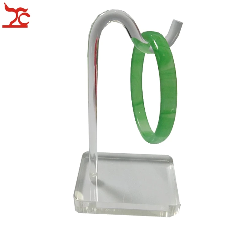 Акриловый браслет в форме крючка держатель для ювелирных изделий прозрачная