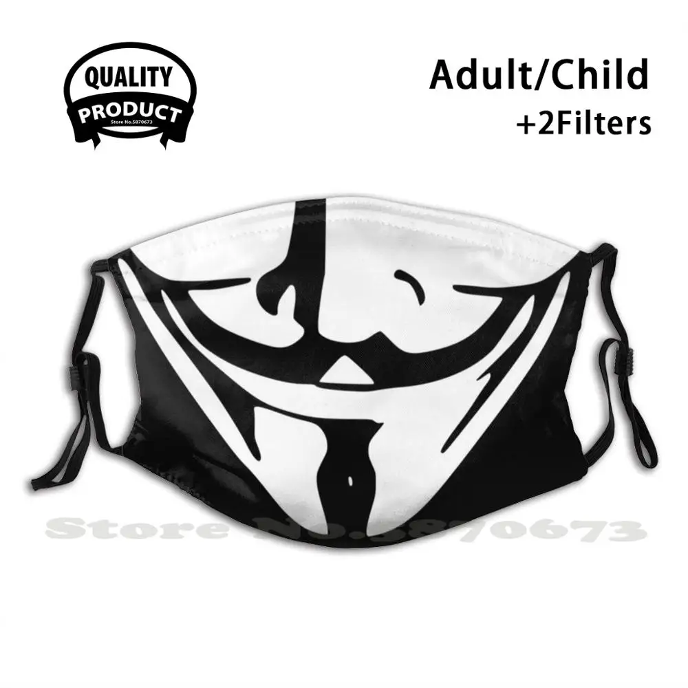 

Анонимная маска для лица против пыли моющийся фильтр многоразовый анонимный хакер-хакер компьютер хек Хак Программирование фильмов V 12 шаг