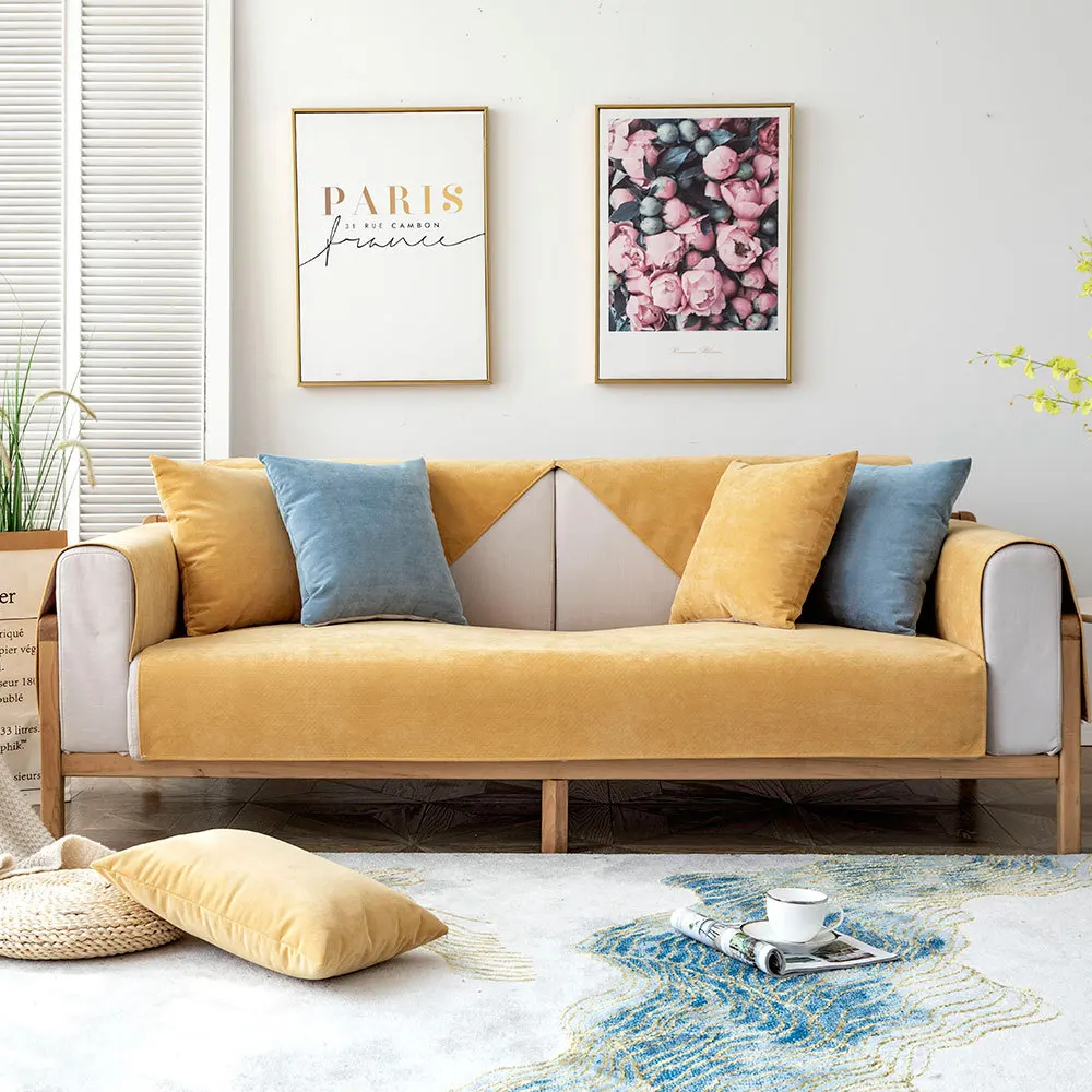 1 шт. замшевая кожа водонепроницаемый чехол для дивана съемный диван подлокотник