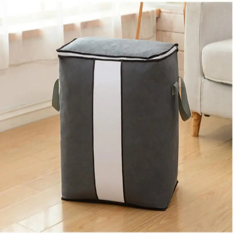 

Non-woven Bamboo Charcoal Moisture-proof Quilt Storage Bag Creative Household Goods Clothing Dust Storage Bag Moving Bag B
