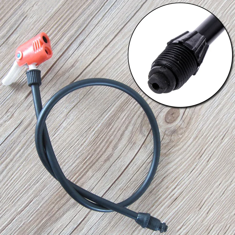 

Portable Bike Bicycle Air Pump Hose Basketball Tire Inflator TubeInflatable Extension UK US French Nozzle Bike Accessories