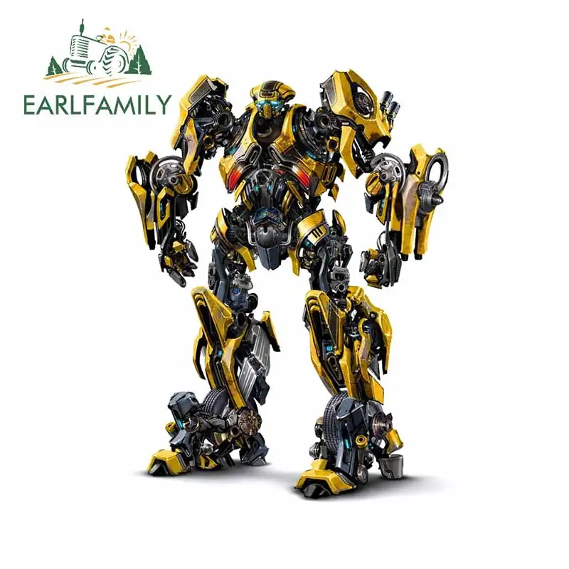 

EARLFAMILY 13cm x 9.9cm for Bumblebee Transformers Car Stickers Bumper Motorcycle Decal Scratch-proof Window Vinyl Car Styling