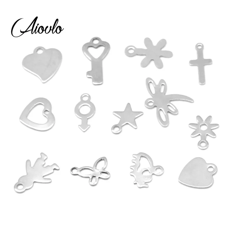 50 шт./лот европейские браслеты серебристого цвета из нержавеющей стали