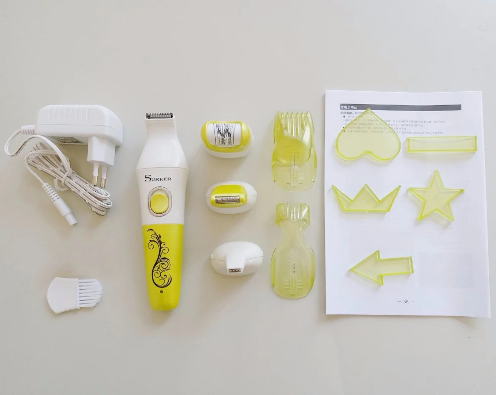 安い 女性のための電気脱毛器6-in-1,女性の顔の脱毛,フェイシャルシェーバー,女性のための