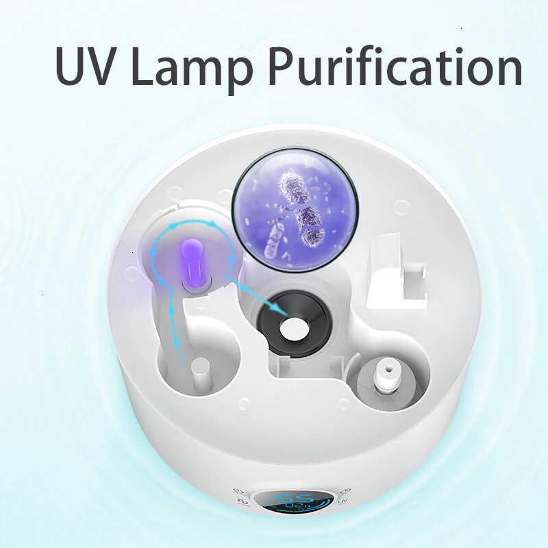 The new Deerma Humidifier UV lamp purification Air Bedroom Office 12H Timing Purifying Touch Version | Бытовая техника