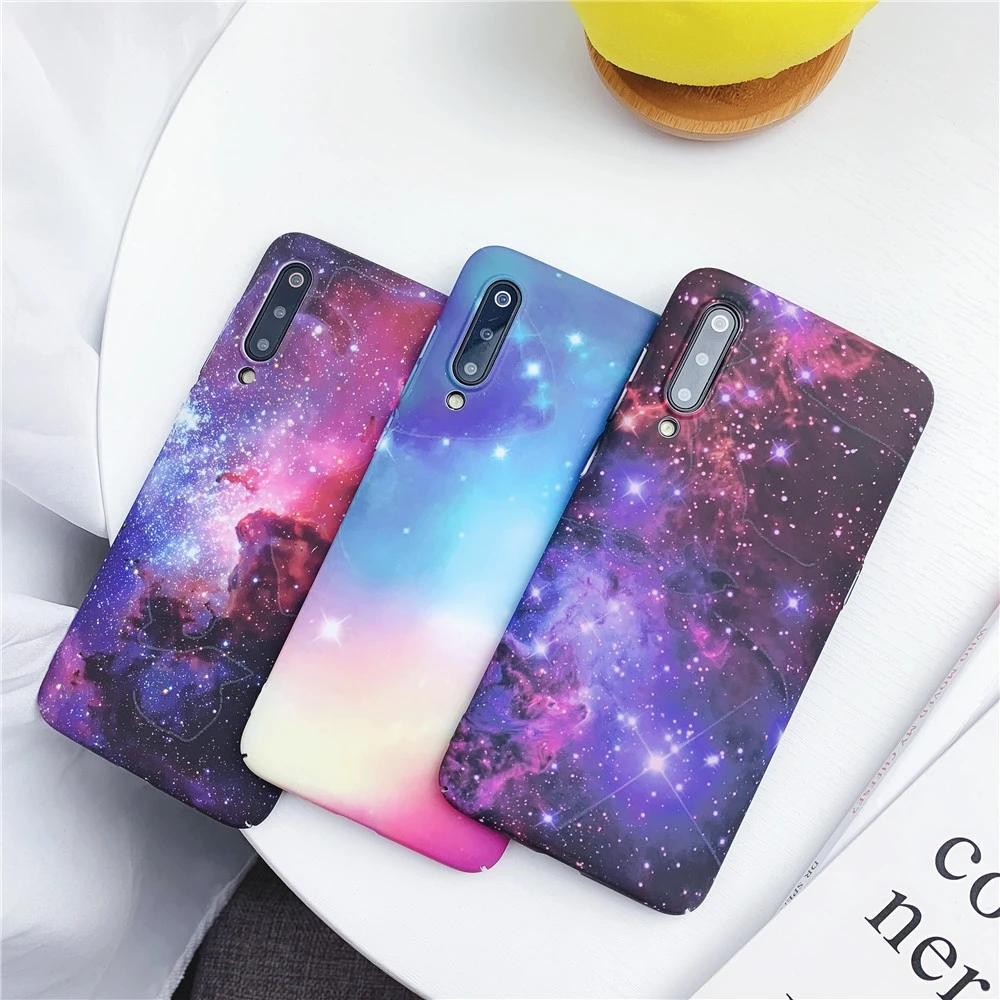Светящийся чехол для Xiaomi Mi 9 8 Mi9 Mi8 Redmi Note 7 Pro Матовый Жесткий ударопрочный с HD