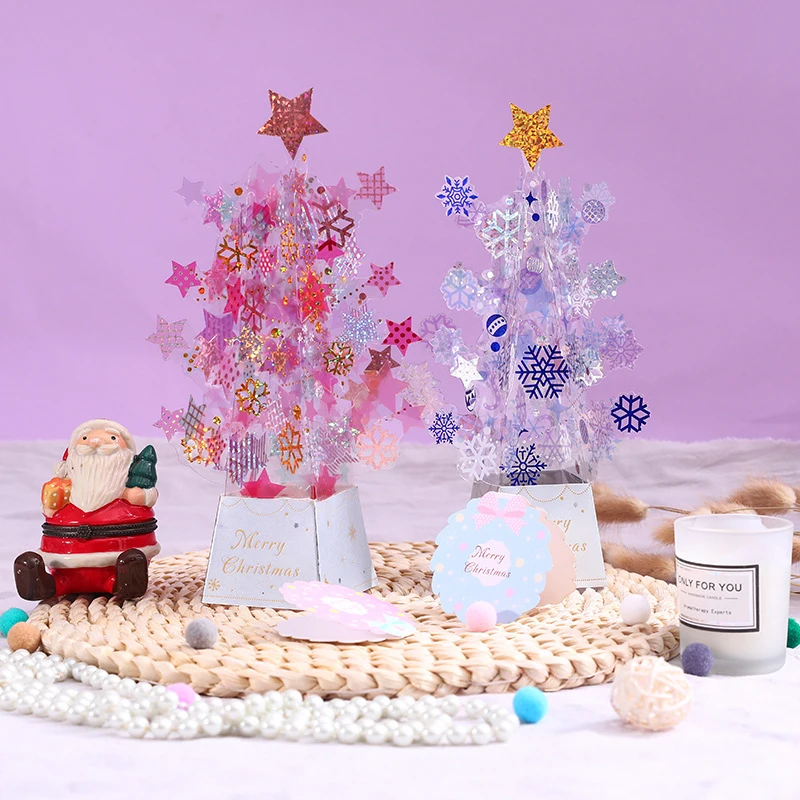 Открытки с Санта-Клаусом оленем Рождественская открытка 3D Рождественские