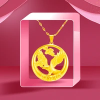 2021 vintage 24k gold animal eagle pendant necklace for men women 45cm link chains small choker gothic jewelry mothers day gift