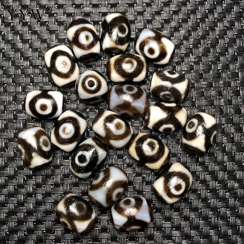 Бусины дзи тибетские с покрытием 20 шт. | Украшения и аксессуары