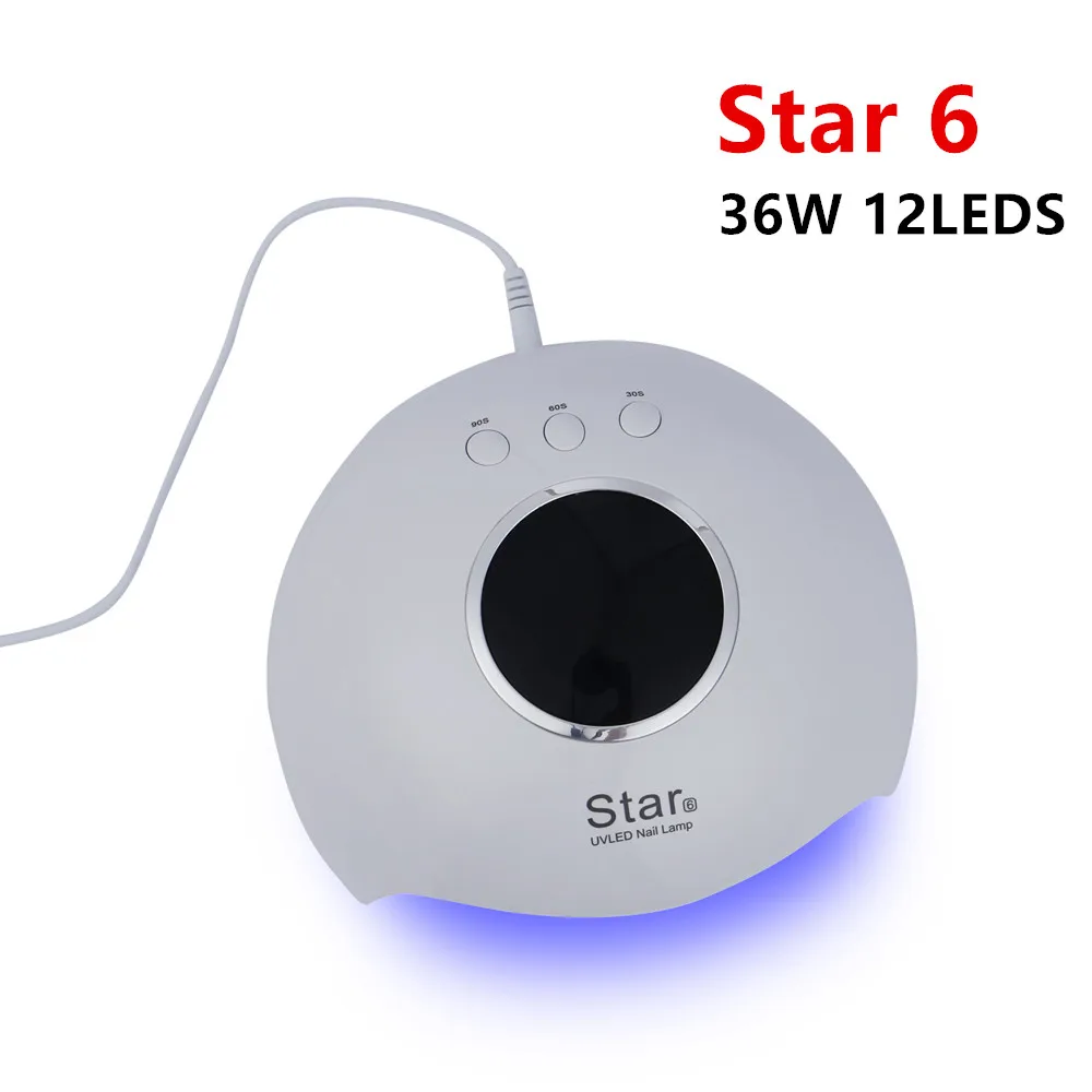 36W Nail Lamp Star6 White Pink Light Therapy Machine USB Led Dryer Induction Quick-drying Gel Art To | Красота и здоровье