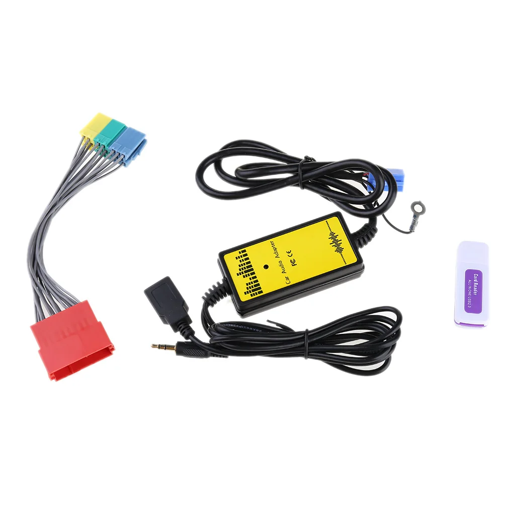 Автомобильный аудиоадаптер адаптер для CD MP3 интерфейс AUX SD USB кабель передачи
