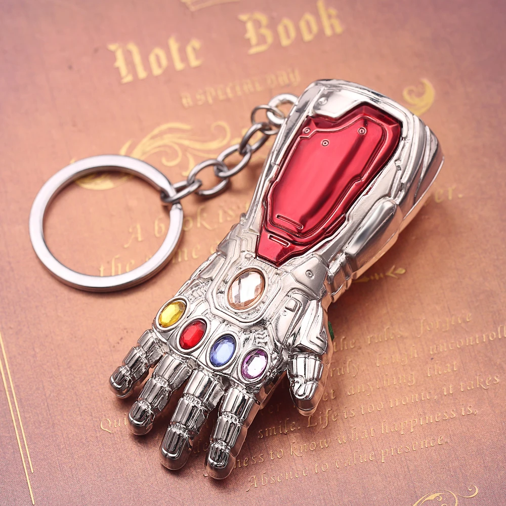 Marvel Мстители 4 бесконечные войны брелок перчатка Таноса Модель брелок для мужчин и женщин подарок брелок Llaveros аксессуары ювелирные изделия