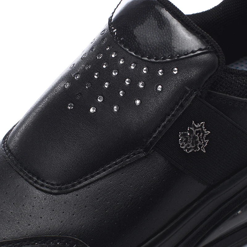 Красная Тонизирующая обувь женские водонепроницаемые кожаные кроссовки на