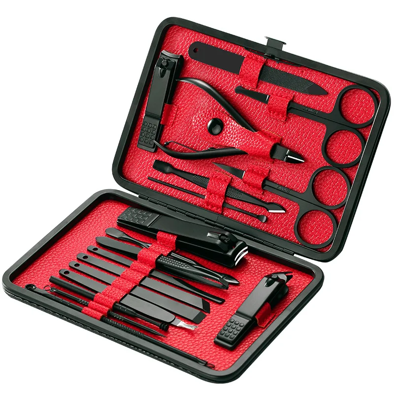 

Professional Nail Set Grooming Nail Kit Nail Cutters Set Nail Scissors Nail Cuticle Nail File Nail Tools Set Manicure Pedicure