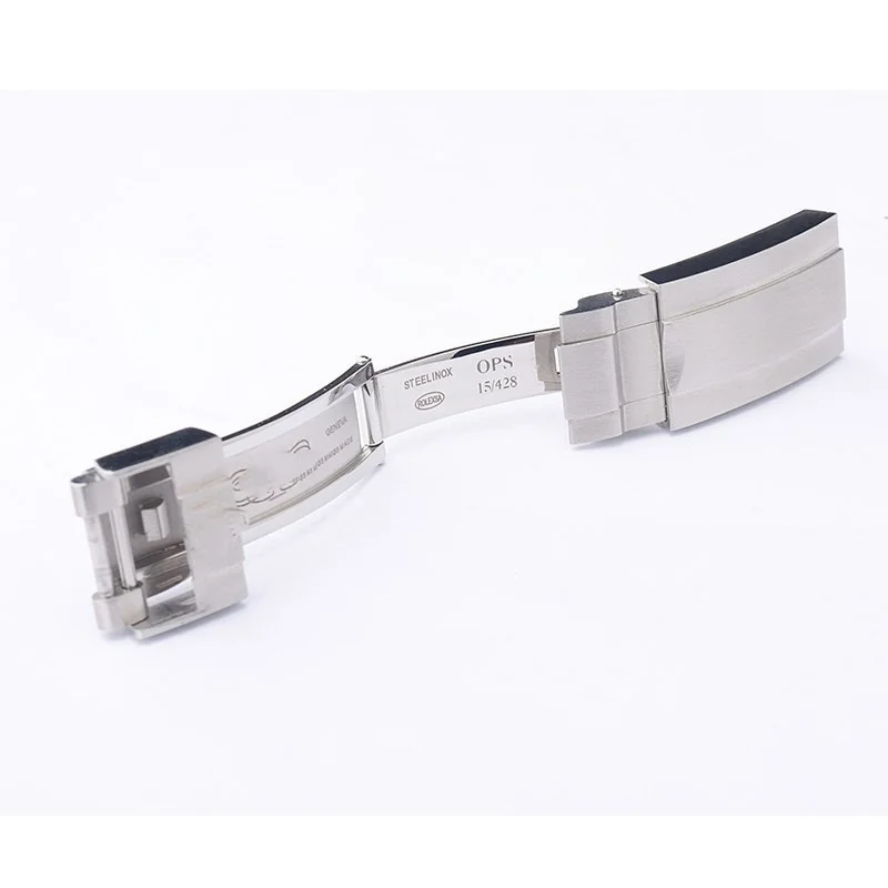FOR Rolex 16MM 18MM Stainless Steel Watch Band Buckle Strap Clasp Accessories Buckle Without Logo Brushed Metal Watchbands